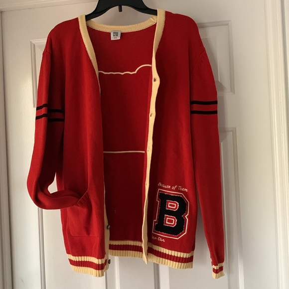 Because Of Them We Can Tuskegee Letterman Sweater Varsity Style Cardigan - Picture 8 of 16